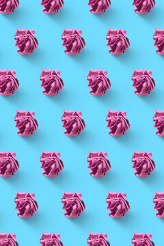 Pattern from crumpled colored paper balls.