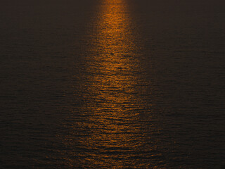 Water texture at sunset