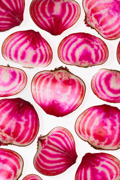 Beet slices pattern