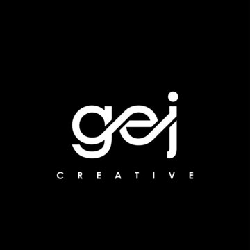 GEJ Letter Initial Logo Design Template Vector Illustration