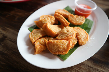 fried pork sausage or Thai sausage