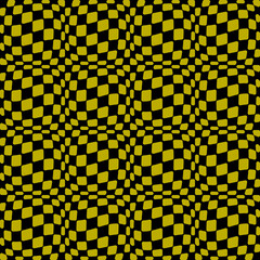 Taxi Abstract Pattern. Convex Yellow Black Pattern. Vector.