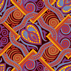 Traditional Allover For Printing Saree , Dress Material and Furnishing