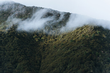 mountains and clouds along the Yunnan-Tibet route