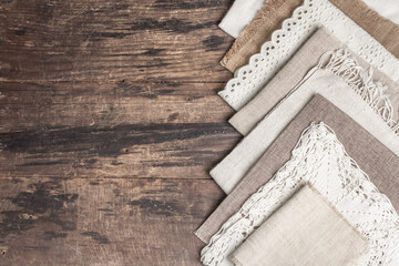 Collection of vintage pieces of fabric