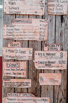 Barbecue Menu