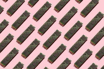 NVM Express (NVMe)/M.2 SATA SSD pattern