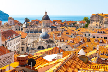 Fototapeta na wymiar Panorama of Old Dubrovnik Town. Croatia Europe