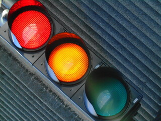 traffic light on red