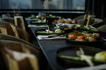 food on the table