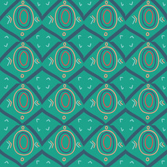 Abstract geometric seamless pattern. Tile background. Infinity wrapping paper with different shapes. Creative texture.