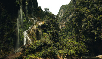 Waterfall in the rainforest