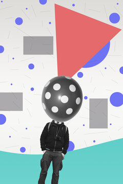 collage work with graphic abstract manipulations