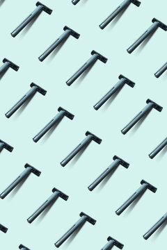 Men disposable shaving machines pattern.