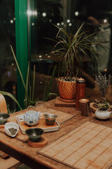 Woman serving Chinese tea in a tea ceremony.