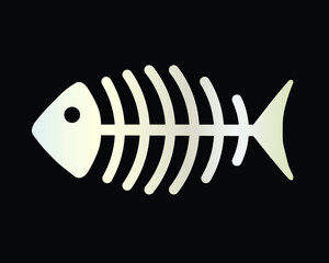 Ilustration vector graphic of a fishbone