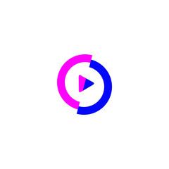 C D Alfabet or Video product logo vector art design