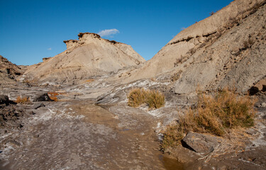 Landscape in the Tabernas Desert Almeria Spain