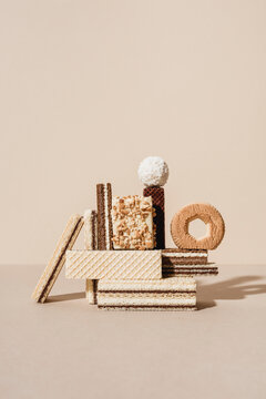 Chocolate and wafers composition