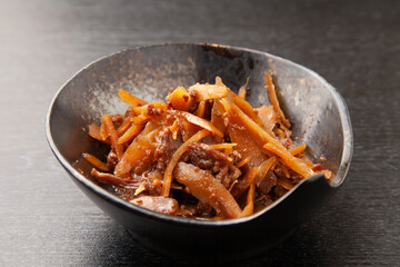 ごぼうと牛肉のしぐれ煮