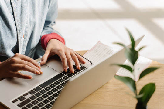 Modern Woman Working With Laptop