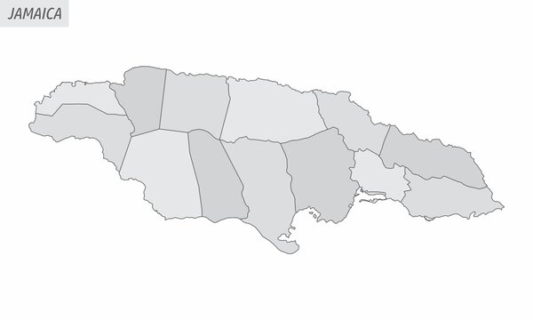 Jamaica grayscale map
