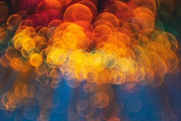 Golden Light Bokeh from Fibre Optics