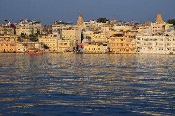 Beautiful Pichola lake in the afternoon