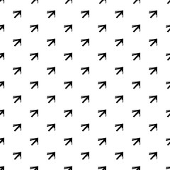 Simple seamless arrow pattern - hand drawn design. Vector trendy background