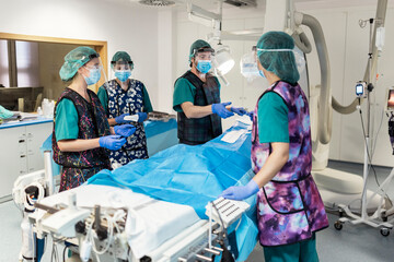 Medical Workers in Operating Room