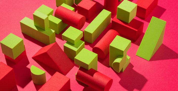 Colorful Abstract Geometrical Shapes