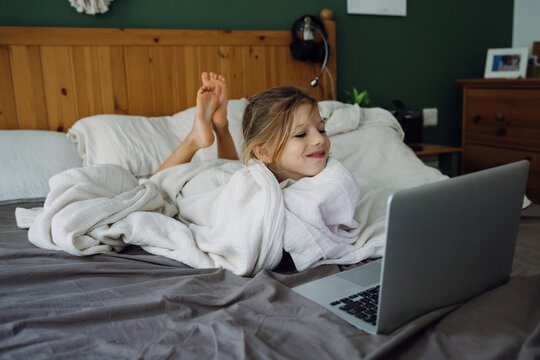 Girl with a laptop