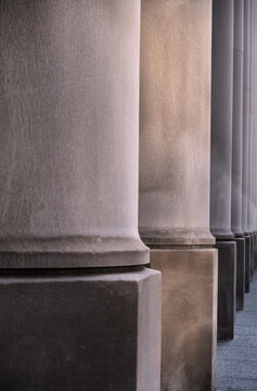 Columns on Old Buidling