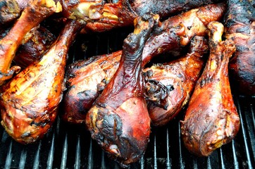 Roasted Turkey Legs are very popular. 