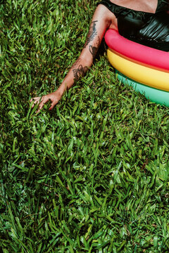 small plastic pool