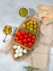 menazhnitsa made of wood for snacks