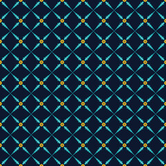 Seamless pattern with abstract geometric vector