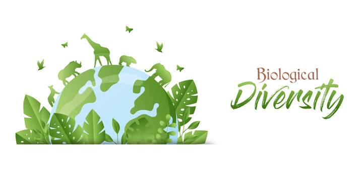 Biological Diversity Green Animal Planet Banner