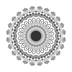 Vector Mandala. Round ornament in ethnic style