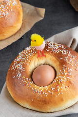 Homemade easter bread traditional spanish recipe