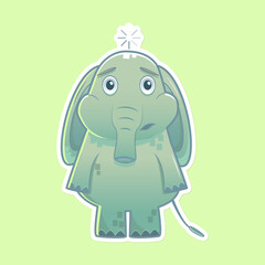 cute elephant illustration