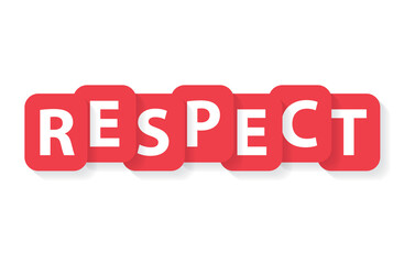 respect word concept- vector illustration