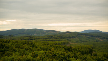 Panoramic view near the Slovak town of Modra