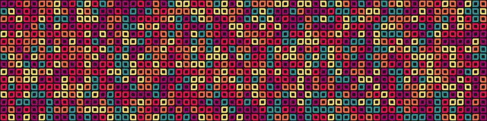 Abstract Geometric Pattern generative computational art illustration
