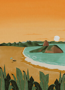 Sunset on the Beach