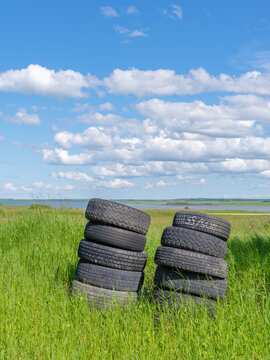 tires in prairie