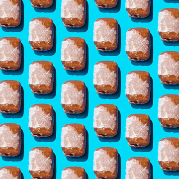 mosaic of caramel candies