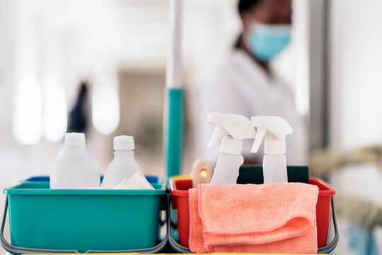 Closeup Cleaning Products