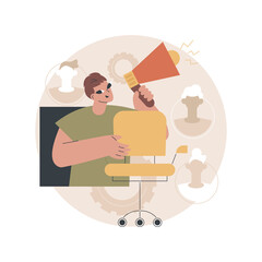 Vacancies abstract concept vector illustration.