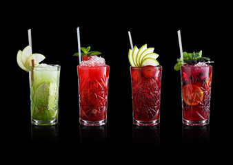 Set of coctails